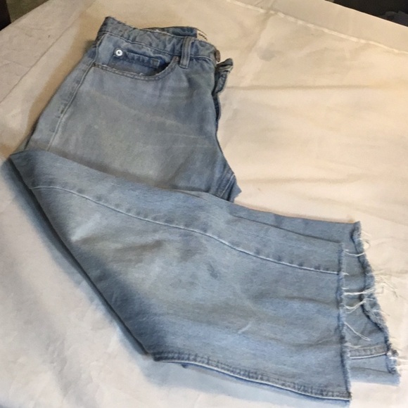 GARAGE 07 HIGH RISE WIDE STRAIGHT CROPPED LEG JEANS - Picture 4 of 6